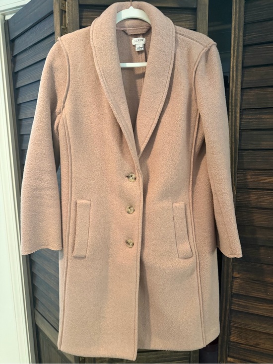 J. Crew Jackets & Blazers - J.Crew Women's Blush Pink Wool-Blend Pea Coat